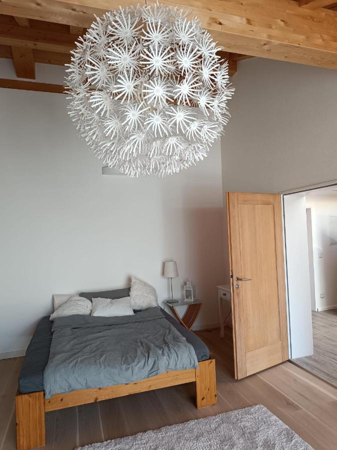 Apartment Unterm Dach Mit Kleinem Seeblick Münsing Exteriör bild